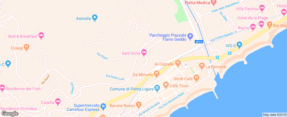 Отель Res. Santanna на карте Италии