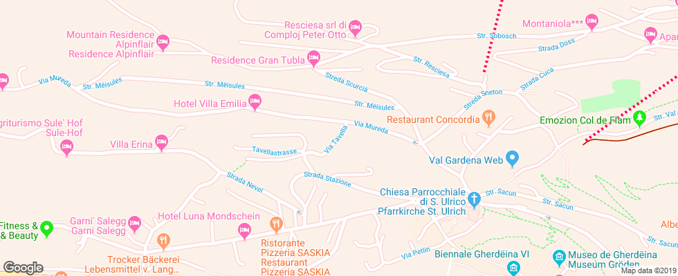 Отель Residence Albierch на карте Италии