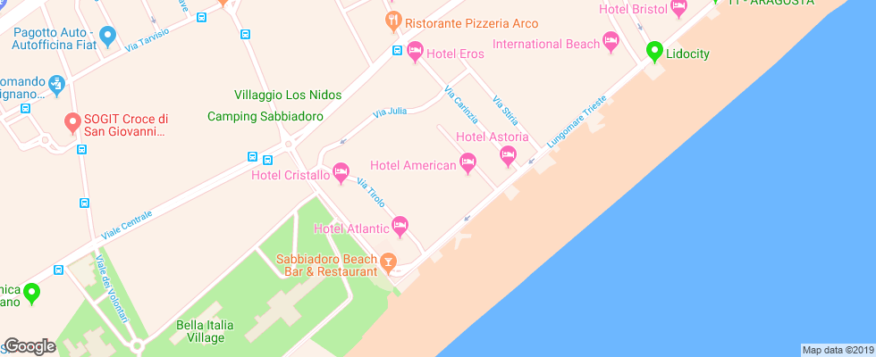 Отель Residence Cristallo Apt на карте Италии