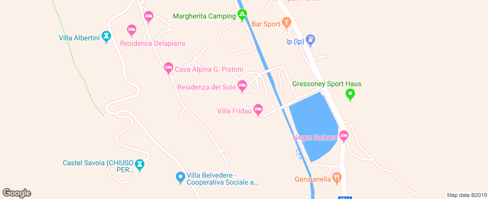 Отель Residence Del Sole на карте Италии