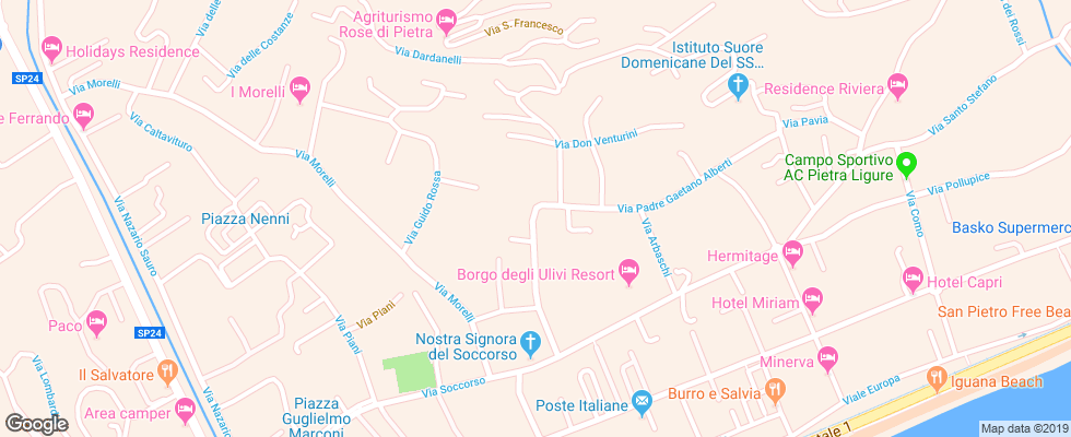 Отель Residence Mizar Apt на карте Италии