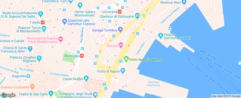 Отель Romeo на карте Италии