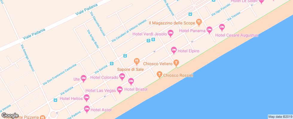 Отель Salus Hotel Lignano Sabbiadoro на карте Италии