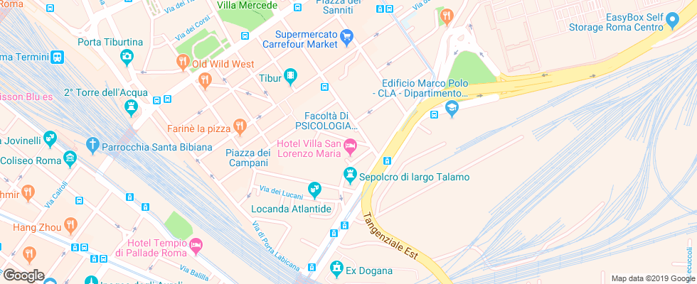 Отель San Lorenzo Guest House на карте Италии