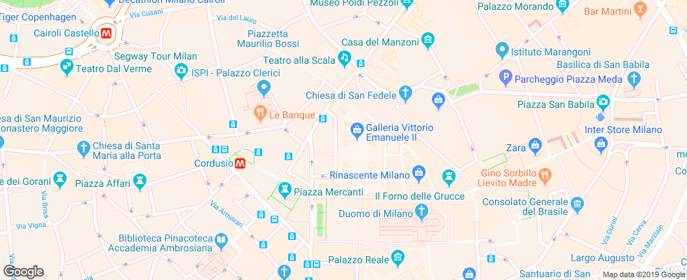 Отель Seven Stars Galleria на карте Италии