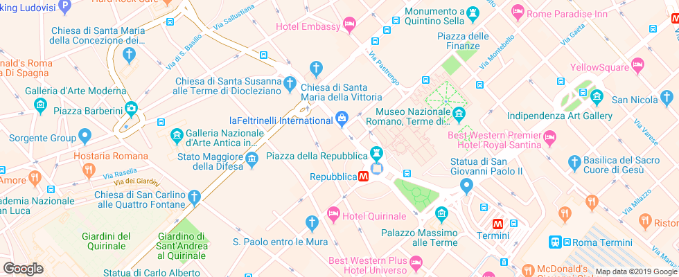 Отель St.regis Grand на карте Италии