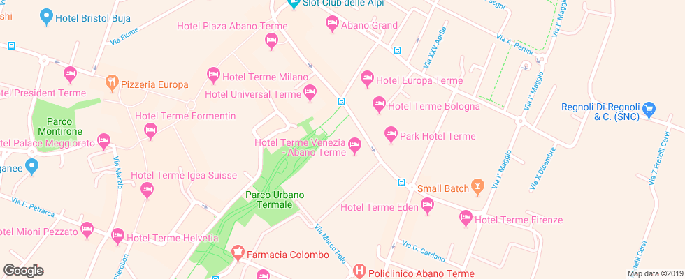 Отель Terme All'alba на карте Италии