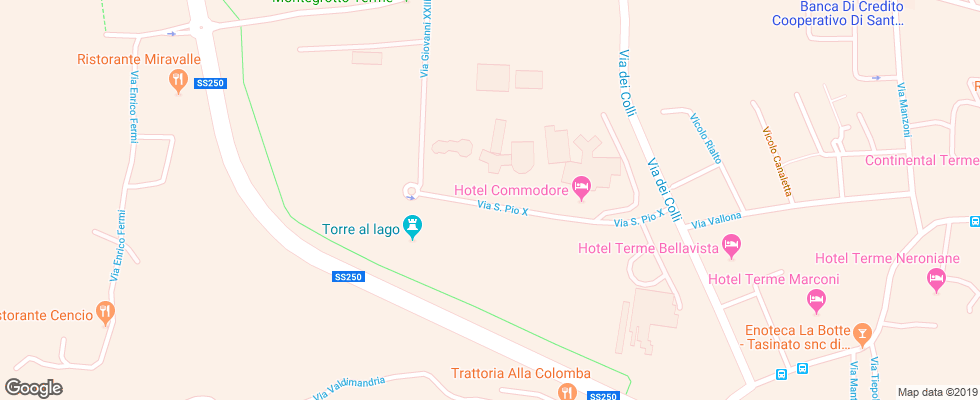 Отель Terme Apollo на карте Италии