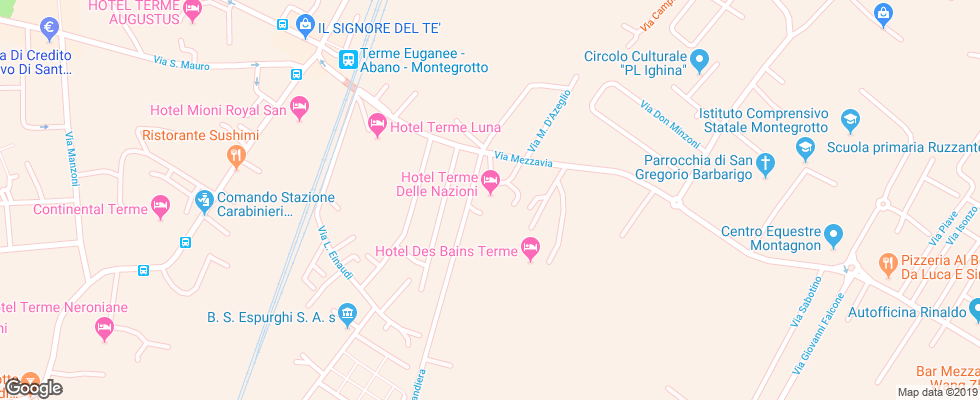 Отель Terme Delle Nazioni на карте Италии