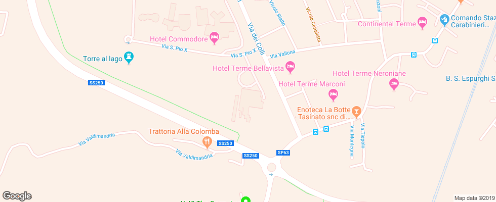 Отель Terme Imperial на карте Италии