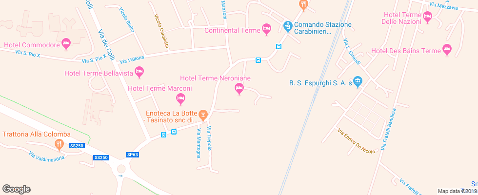 Отель Terme Neroniane на карте Италии