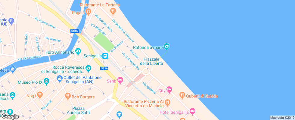 Отель Terrazza Marconi на карте Италии