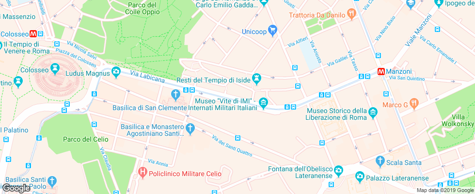 Отель Top Floor Colosseo на карте Италии