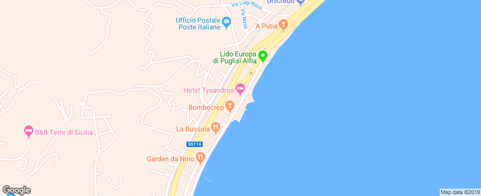 Отель Tysandros на карте Италии