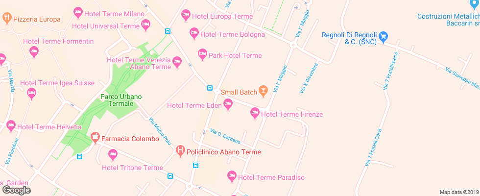 Отель Vena Doro на карте Италии