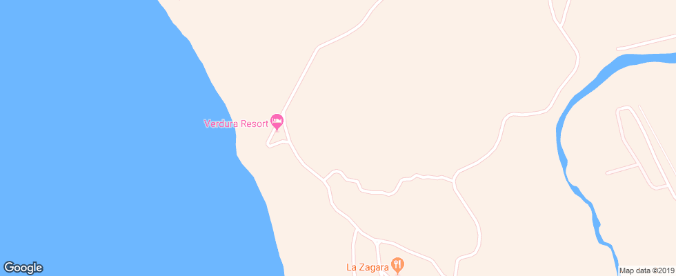 Отель Verdura Golf & Spa Resort на карте Италии