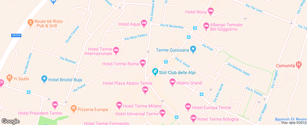 Отель Villa Piave на карте Италии