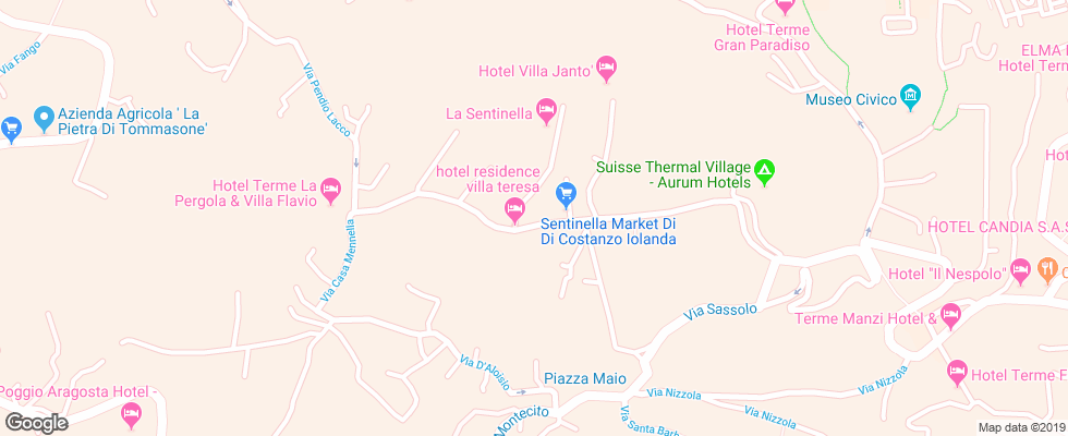 Отель Villa Teresa Casamicciola на карте Италии