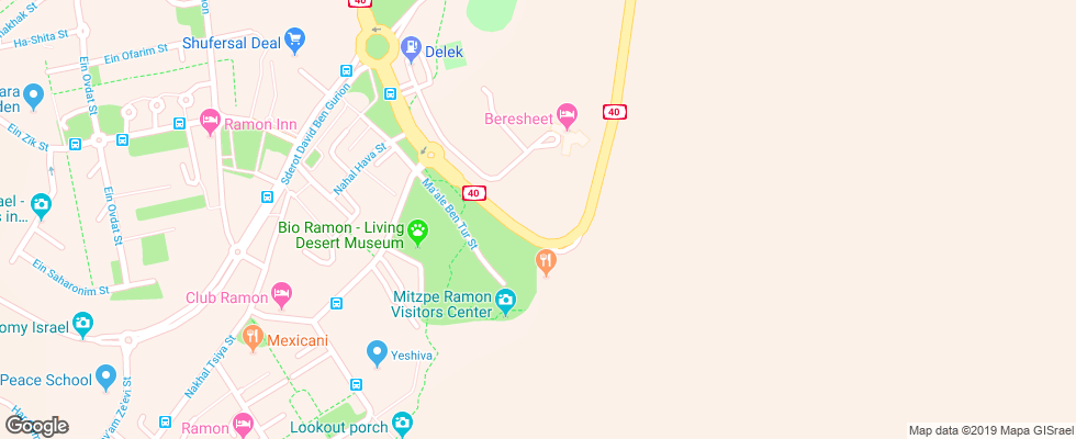 Отель Beresheet By Isrotel Exclusive Collection на карте Израиля