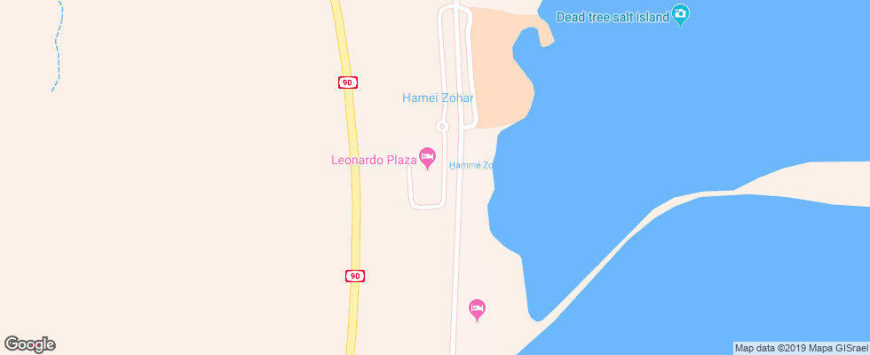 Отель Leonardo Plaza Dead Sea на карте Израиля