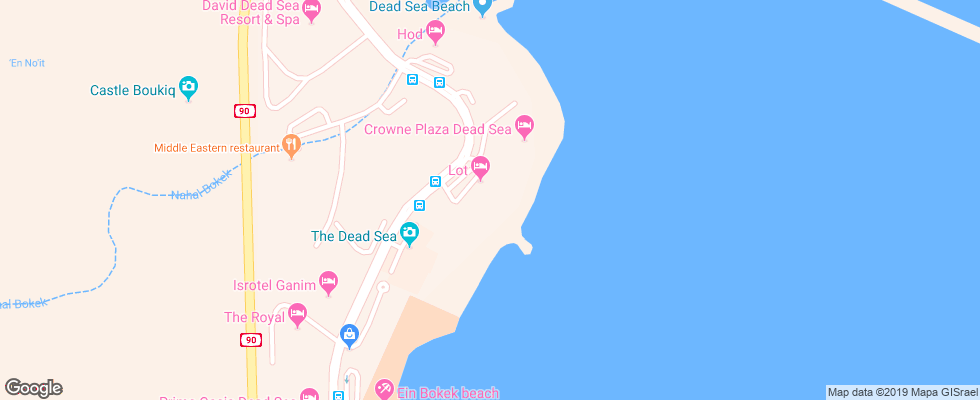 Отель Lot Spa Hotel Dead Sea на карте Израиля