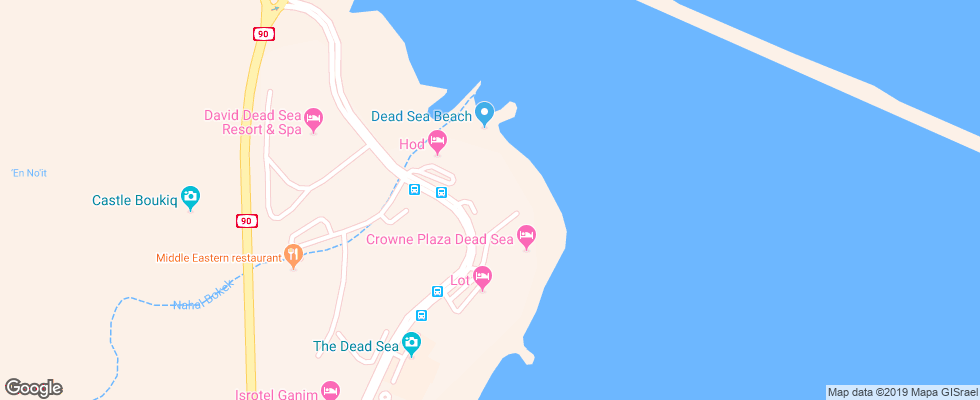 Отель Orchid Dead Sea на карте Израиля