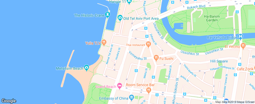 Отель Port на карте Израиля