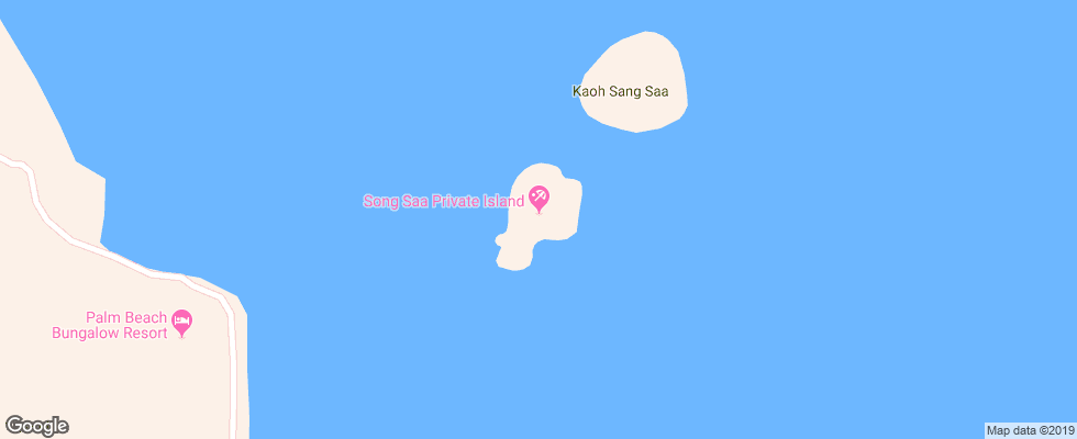 Отель Song Saa Privat Island на карте Камбоджи