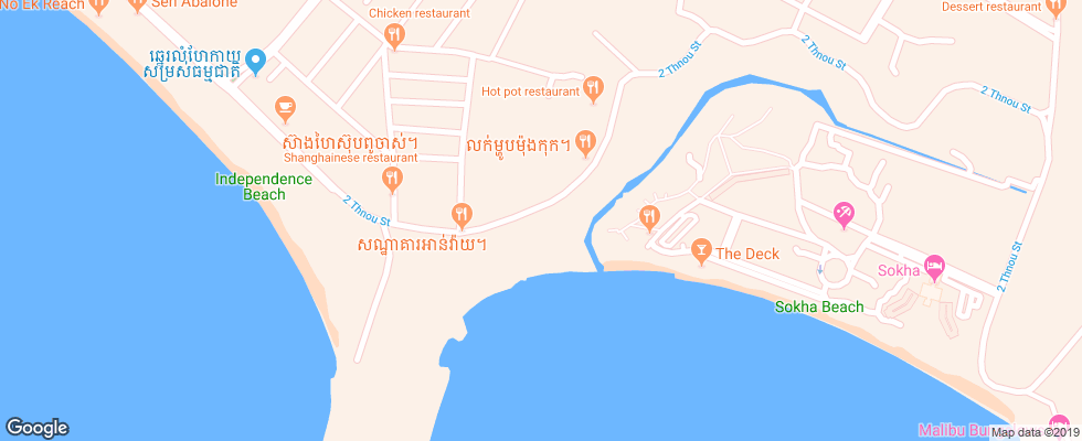 Отель Xihu Resort Hotel на карте Камбоджи