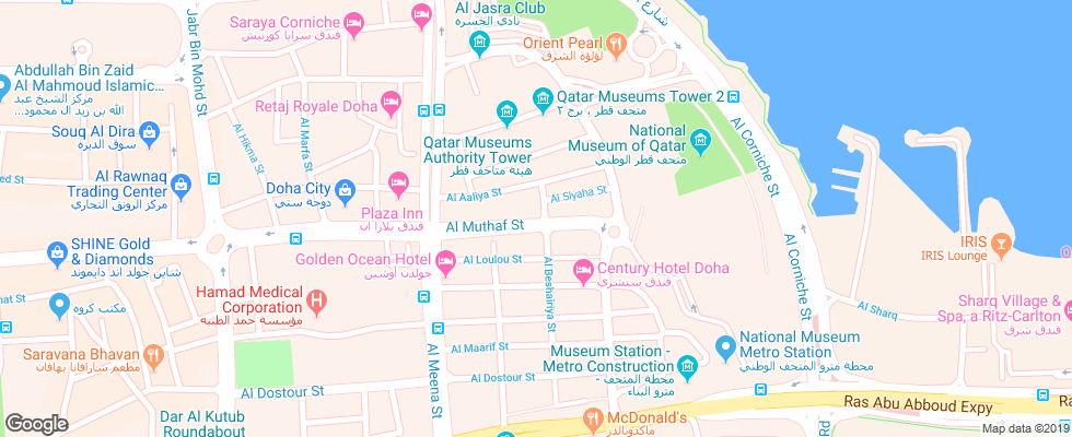 Отель City Inn на карте Катара