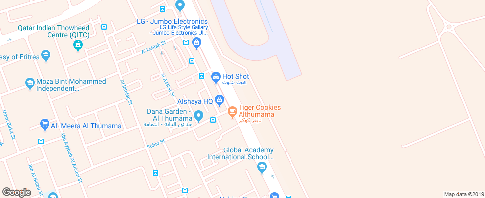 Отель Copthorne на карте Катара