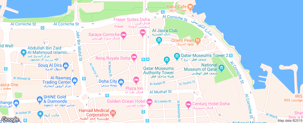 Отель Doubletree By Hilton Doha Old Town на карте Катара