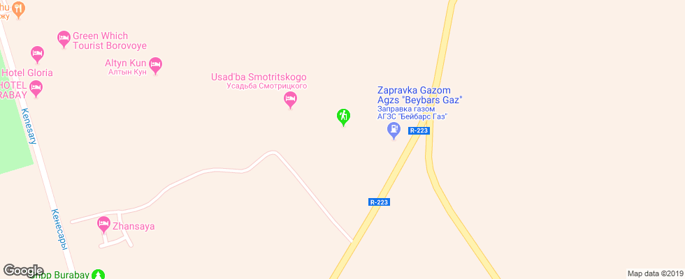 Отель Diana на карте Казахстана