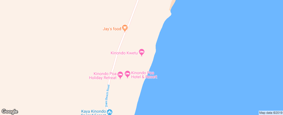 Отель Kinodo Kwetu на карте Кении