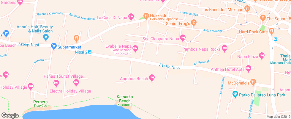 Отель Abacus Suites на карте Кипра