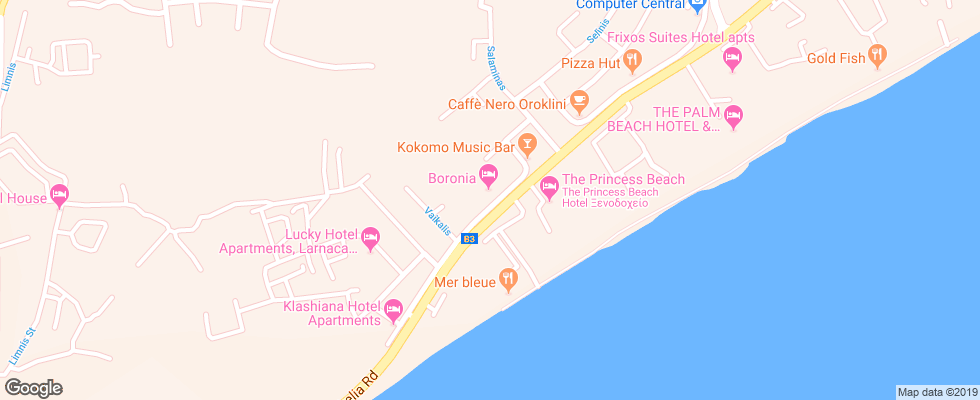 Отель Boronia Apt на карте Кипра
