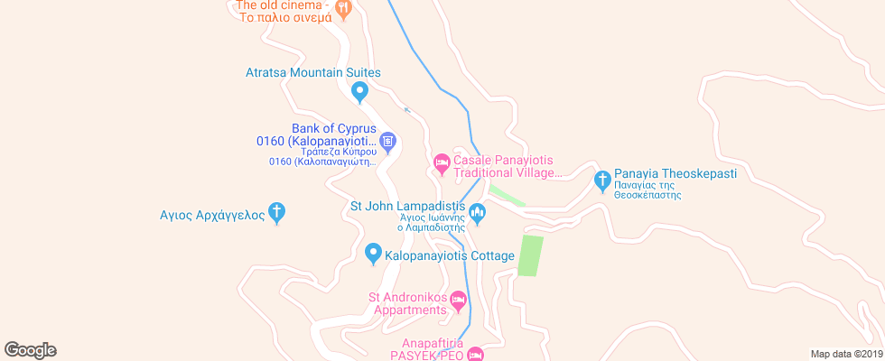 Отель Casale Panayiotis Traditional Village Apt на карте Кипра