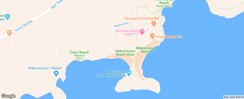Отель Dome Beach Hotel & Resort на карте Кипра