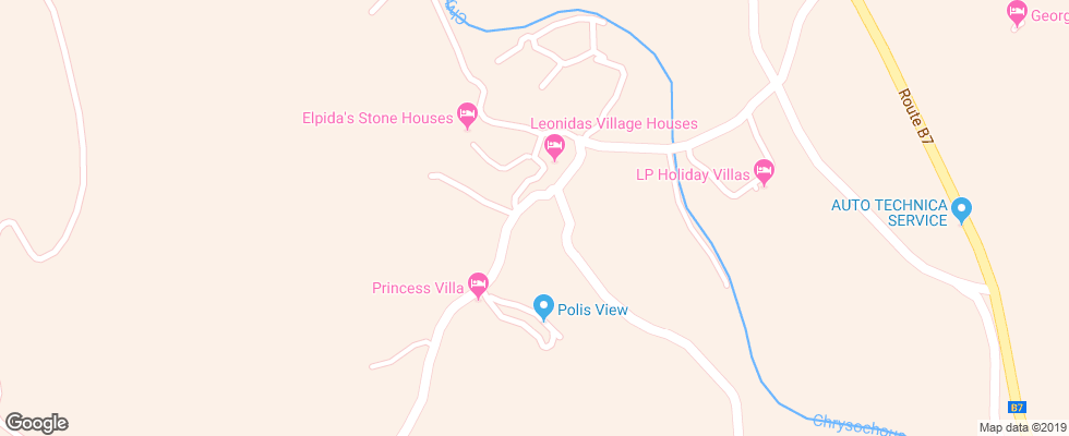 Отель Leonidas Village Houses на карте Кипра