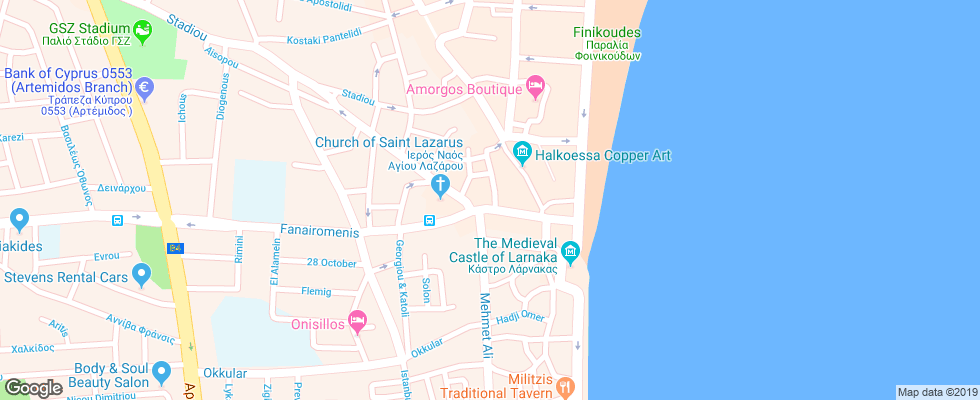 Отель Livadhiotis Apt на карте Кипра