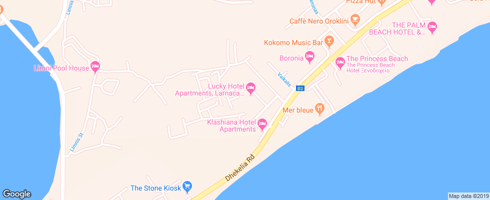 Отель Lucky Apt на карте Кипра