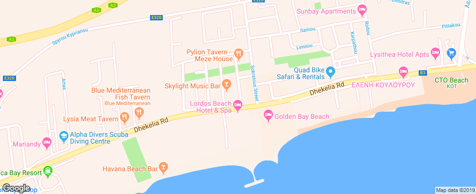 Отель Tsialis Apt на карте Кипра