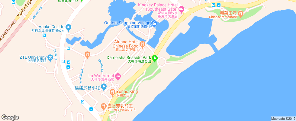 Отель Airland на карте Китая