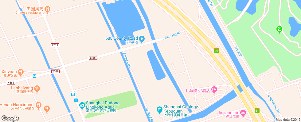 Отель Airlines Travel Hotel Pudong Airport на карте Китая