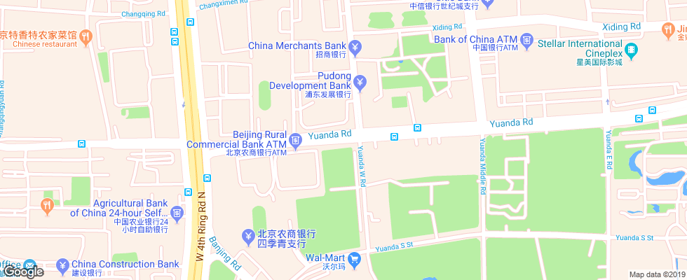 Отель Aloft Beijing Haidian на карте Китая