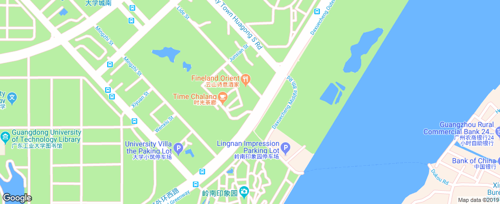 Отель Aloft Guangzhou Tianhe на карте Китая