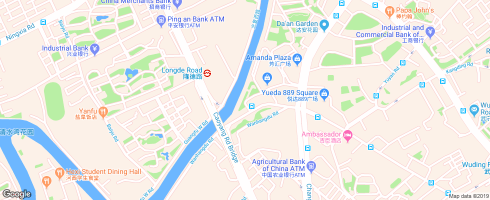 Отель Ambassador на карте Китая
