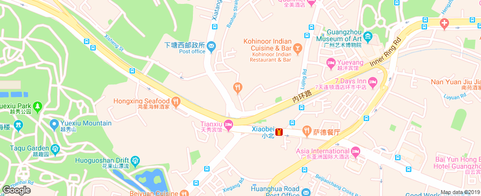 Отель Asia International на карте Китая