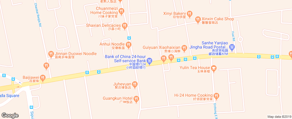 Отель Baihuan Hotel на карте Китая