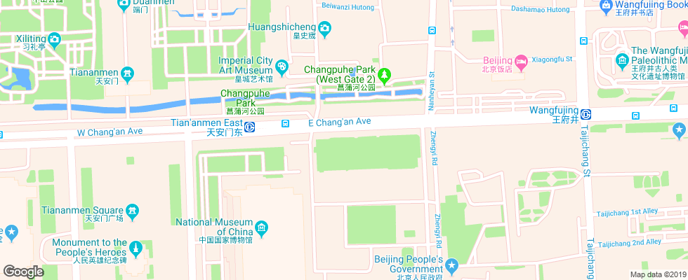 Отель Beijing на карте Китая